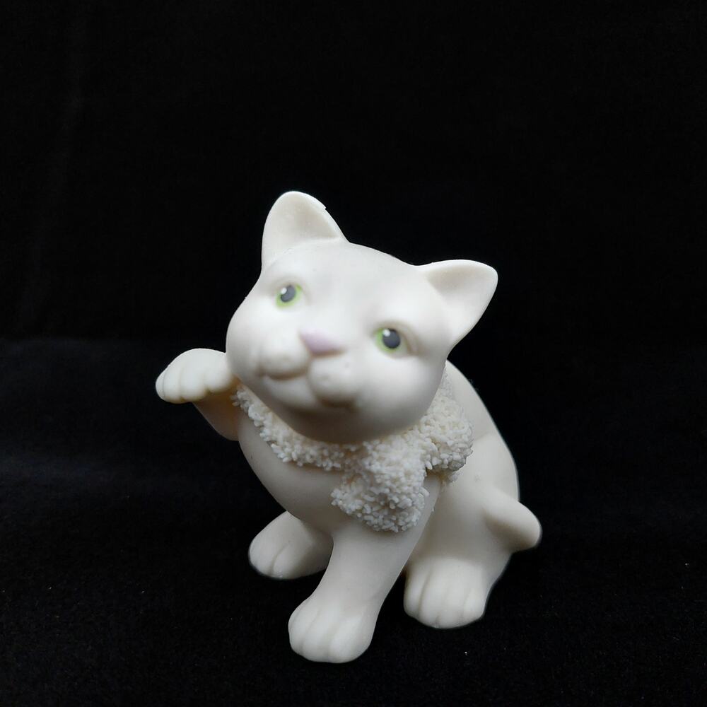 Dept 56 Snowbunnies Easter Kitten Figurine 23861 Porcelain Cat 1999 Vintage